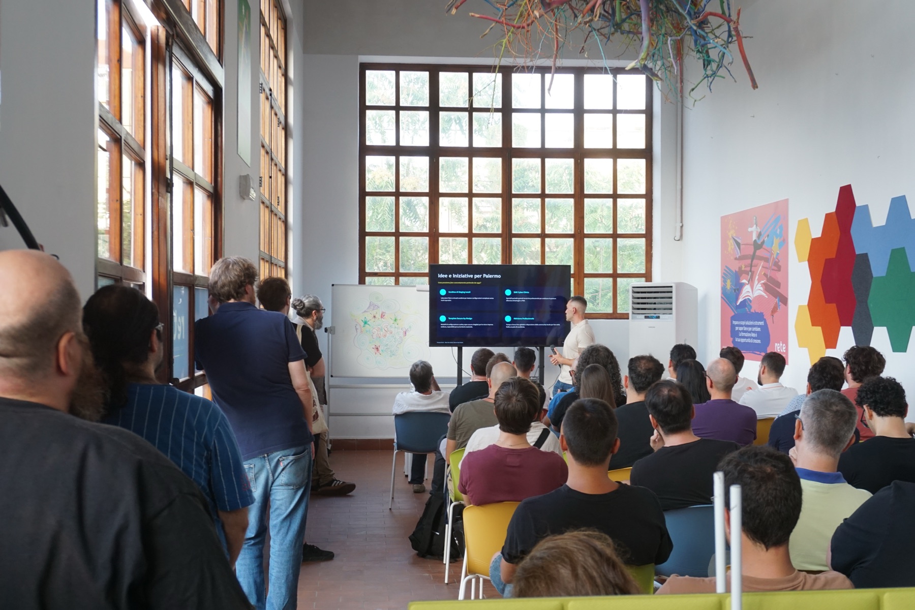La slide con le idee e iniziative proposte per Palermo, Meetup #1